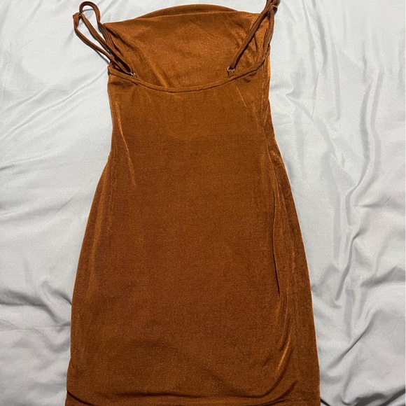 Cowl Neck Mesh Dress - Picture 3 of 4